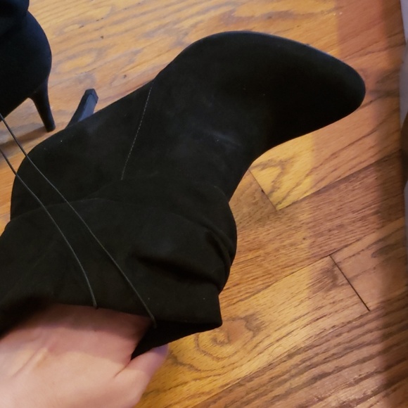 NEW Black Suede Slouch Boot - Picture 2 of 3